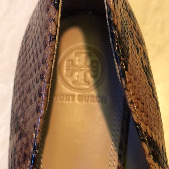 Tory Burch Gemini Link Snake Embossed Loafers NEW - Picture 5 of 8